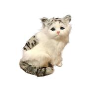 MZICXV Peluche realistico da 7,1 pollici, statua finta, decorazione da scrivania, regalo for gli innamorati(Grey)