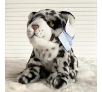 MZICXV Peluche realistico di leopardo delle nevi da 11,8 pollici, morbido animale di peluche di leopardo delle nevi (Panthera uncia)