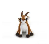 MZICXV Peluche realistico di Springbok da 11,8 pollici, peluche di antilope morbida, peluche di fauna selvatica africana (Antilopinae)(Sit down)