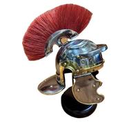 MZICXV Replica in miniatura di elmo legionario romano - Piccolo ornamento ricordo della storia europea - Modello di elmo da centurione romano da collezione