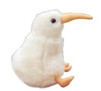 MZICXV Simulazione Kiwi Peluche Bambola Kiwi Uccello Zelanda Kiwi Kiwi Kiwi Senza Ali Peluche Morbido E Carino Regalo Di Educazione Precoce Decorazione Della Casa(White,18cm)