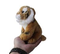 MZICXV Simulazione Mini Tigre Peluche Animale Tigre Siberiana Tigre Bianca Tigre Gialla Peluche Bambola Morbida e carina Regalo for la prima educazione Decorazione della casa(Brown)