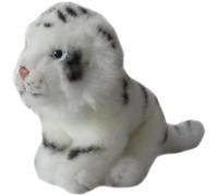 MZICXV Simulazione Mini Tigre Peluche Animale Tigre Siberiana Tigre Bianca Tigre Gialla Peluche Bambola Morbida e carina Regalo for la prima educazione Decorazione della casa(White)