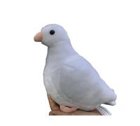 MZICXV Simulazione piccione peluche carino piccione roccioso peluche bambola morbido e carino uccello della pace regalo di festa for animali(White)