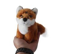 MZICXV Simulazione Piccola volpe Peluche Bambola Animale Volpe di fuoco Erba Volpe Peluche Morbido e carino Regalo for la prima educazione Ornamento for la casa(Brown)