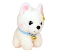 MZICXV Simulazione simpatico cane peluche bambola bianca Shiba Inu bambola regalo morbido e carino for bambola di pezza(Blue,18cm)