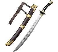 MZICXV Spada giocattolo in stile coltello Jinyiwei Xiuchun, 66 cm, accessorio for in plastica PU sicura, sciabola della guardia imperiale della dinastia Ming for e adulti(C)