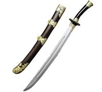 MZICXV Spada giocattolo in stile coltello Jinyiwei Xiuchun, 66 cm, accessorio for in plastica PU sicura, sciabola della guardia imperiale della dinastia Ming for e adulti(A)