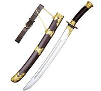MZICXV Spada giocattolo in stile coltello Jinyiwei Xiuchun, 66 cm, accessorio for in plastica PU sicura, sciabola della guardia imperiale della dinastia Ming for e adulti(E)