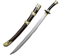MZICXV Spada giocattolo in stile coltello Jinyiwei Xiuchun, 66 cm, accessorio for in plastica PU sicura, sciabola della guardia imperiale della dinastia Ming for e adulti(F)