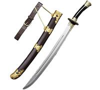 MZICXV Spada giocattolo in stile coltello Jinyiwei Xiuchun, 66 cm, accessorio for in plastica PU sicura, sciabola della guardia imperiale della dinastia Ming for e adulti(B)