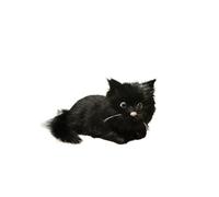 MZICXV Statuetta realistica da 7,1 pollici, statua di animale finto, decorazione leggera for la casa, regalo for gli innamorati(Black 18cm)