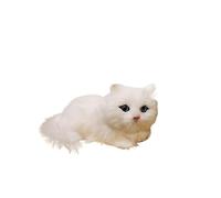 MZICXV Statuetta realistica da 7,1 pollici, statua di animale finto, decorazione leggera for la casa, regalo for gli innamorati(White 18cm)