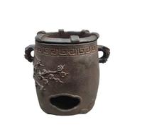 MZICXV Stufa da tè in ghisa con Fiori di prugno, scalda-teiera in Stile, bruciatore a Carbone in Stile Popolare Tradizionale, complemento d'arredo da Collezione for Il tè.