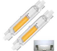 MZIEIU 20W R7S LED 78mm Dimmerabile Lampadina,LED Lamp Bianco Freddo 6000K,2000LM Nessun Sfarfallio,20W R7S 78mm LED COB Equivalenti a 200W Lampada Alogena,Illuminazione Fascio 360°,Confezione da 2