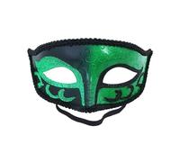 MZinge Maschera veneziana da uomo e da donna, maschera in maschera veneziana per feste di Halloween, martedì grasso (verde)