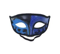 MZinge Maschera veneziana da uomo e da donna, maschera in maschera veneziana per feste di Halloween, martedì grasso (blu)