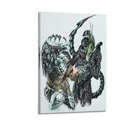 MZKSUERS Poster decorativo da parete con film Alien vs. Predator, stampa artistica su tela, poster decorativo moderno per camera da letto, 20 x 30 cm