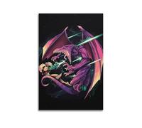 MZKSUERS Poster decorativo da parete con videogiochi Super Metroid, stampa artistica su tela, poster decorativo moderno, per camera da letto, 30 x 45 cm