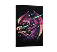 MZKSUERS Poster decorativo da parete con videogiochi Super Metroid, stampa artistica su tela, poster decorativo moderno per camera da letto, per camera da letto, 60 x 90 cm
