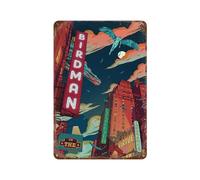MZKSUERS Poster del film Birdman Decorazione da parete Art Metal Tin Poster Modern Bar Decorations30x20cm