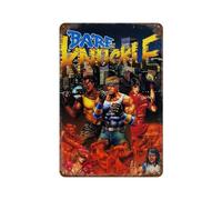 MZKSUERS Streets of Rage Series Game PostersWall Decor Art Metal Tin Poster Modern Bar Decorations30x20cm