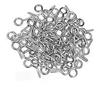 MZMing [300 Pezzi] Mini Vite Perno Occhio 15mm x 7mm Placcato Cromo Bulloni a Occhiello Accessori Fatti a Mano per Fai-da-te Creazione di Gioielli Legna Resina Charm Argilla Progetti Artigianali