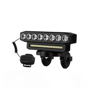 MZMZM Luce anteriore per bicicletta a 8LED, impermeabile, per MTB e bici da strada, ricaricabile tramite USB, luce anteriore a 5LED per la sicurezza notturna