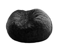 MZMZM Nessun divano letto imbottito grigio pouf gigante pouf poltrona letto futon stanza sedile tatami relax salotto mobili solo borsa custodia(Black Only Bean Bag)