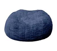 MZMZM Nessun divano letto imbottito grigio pouf gigante pouf poltrona letto futon stanza sedile tatami relax salotto mobili solo borsa custodia(Blue Only Bean Bag)