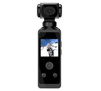 MZMZM Nuova videocamera tascabile 4K 1080P HD Cam Schermo LCD da 1,3" Rotazione a 270° Telecamera sportiva Wi-Fi con custodia impermeabile Telecamere di movimento(With 64G Card)