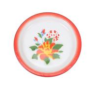 MZPOZB 1pc Retro Enamel Tea Tray Large Serving Plate Salad Bowl Dinner Kitchen Bar Plates Food Dish Decorative