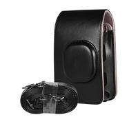 MZPOZB Borsa Per Fotocamera Borsa for custodia for fotocamera morbida retrò PU. Custodia in pelle con cinturino in cinghia for fotocamera istantanea Borsa Fotografica (Color : Black)
