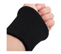 MZPOZB Coppia di polsini elastici a costine in maglia, per abbigliamento, giacca, cappotto, in cotone elastico spesso, 1 paio di polsini elastici a costine da 9 cm di larghezza, Nero , Taglia unica