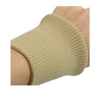 MZPOZB Coppia di polsini elastici a costine in maglia, per abbigliamento, giacca, cappotto, in cotone elastico spesso, 1 paio di polsini elastici a costine da 9 cm di larghezza, Cammello, Taglia unica