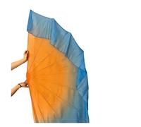MZPOZB Veli in Morbido Chiffon Grande ventaglio di Danza da 85 cm in Chiffon Pieghevole a Lisca Pesce, Puntelli for Ballerini del Ventre | Color 1,1PCS