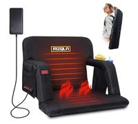 MZQLN Doppio sedile riscaldato da stadio, cuscino da 53,3 cm pieghevole con potenza portatile da 10000 mAh, 3 livelli di calore, 6 posizioni reclinabili per stadi interni, stadi di baseball (1)