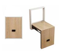 MZQMK Sgabello Pieghevole A Parete, Anca da Ingresso A Muro Sedia Invisibile, Panca per Scarpe in Legno Pieghevole, per Corridoio Bagno(B)