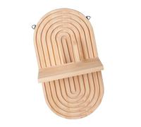 MZRAN 2 mensole da parete in legno a forma ovale vintage mensole ad arco per piante per soggiorno decorazione camera da letto