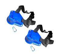 MZRAN 2Pcs Confortevole Pesca Combattimento Cintura Cintura Regolabile Rod Holder Vita Per Acqua Salata/Acqua Dolce Cintura Rod Holder, Blu, Taglia unica