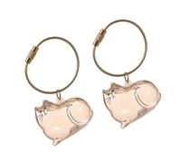 MZRAN 2PCS cucciolo di conservazione dei capelli bottiglia ornamento trasparente Pet vetrina per casa ufficio decorazione gatti Display ciondolo, J, Taglia unica