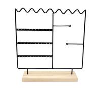 MZRAN Base in legno espositore per gioielli con funzione staccabile organizzatori per orecchini per stoccaggio da tavolo Home Shop decorazione orecchino rack di stoccaggio