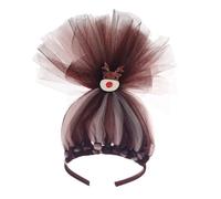 MZRAN Bella fascia per capelli in tulle con decorazione per bambini fasce elastiche per giochi di ruolo Fotografia Dressingup Accessori per feste