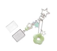 MZRAN Bella semplice stella e fiore perline Phone Strap Phone Chain Charm per appassionati di artigianato e cercatori di stili