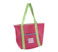 MZRAN Borsa a rete pieghevole portatile con design traspirante borsa a tracolla borsa casual per spiaggia, viaggi, palestra, viaggi e shopping, spalla pieghevole casual per uso quotidiano, D, One Size