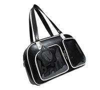 MZRAN Borsa a tracolla alla moda dell'unità di elaborazione delle borse di spalla dell'unità di elaborazione della borsa trasparente dell'esposizione di Pin dell'esposizione di Pin, Nero , One Size