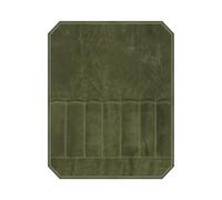 MZRAN Borsa arrotolabile per coltelli da chef, in tela cerata, porta coltelli, sacchetti per chef, sacchetti impermeabili, Verde