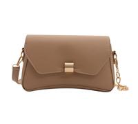 MZRAN Borsa da donna a tracolla in pelle PU ascella donna pendolarismo elegante tracolla donna ascellare donna ascella borsa elegante borsa a tracolla all-matching catena tracolla, cachi, One Size