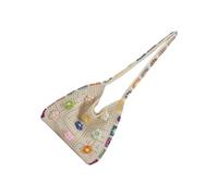 MZRAN Borsa da spiaggia in maglia lavorata a maglia estati borsa da vacanza a spalla per le donne borse da spiaggia a tracolla alla moda per le donne, B, One Size