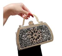 MZRAN Borse da donna, 2023 NUOVA borsa da sera con strass, per feste, matrimoni, pochette glitterate, borsa da donna per cocktail